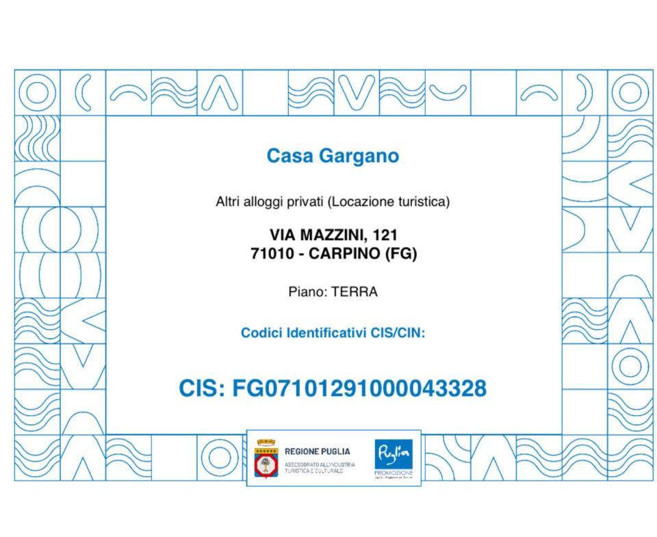 Casa Gargano Apartment Carpino Екстериор снимка